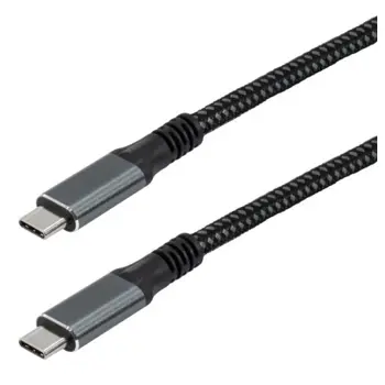 Transmedia USB C 3.2 cable with E-Marker chip, 2m, TRN-C531-2L