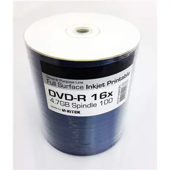 TRAXDATA OPTIČKI MEDIJ DVD-R 16X SPINDLE 100 WHITE FULL PRINTABLE, 907SP10IWPGPL