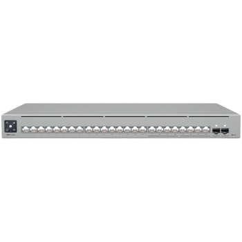 Ubiquiti 24-port, Layer 3 Etherlighting switch with 2.5 GbE, 8x 2.5 GbE RJ45 ports, 16x GbE RJ45 ports, 2x 10G SFP+ ports, USW-PRO-MAX-24-EU