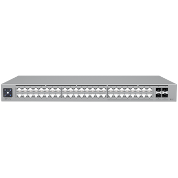 Ubiquiti 48-port, Layer 3 Etherlighting switch with 2.5 GbE, 16x 2.5 GbE RJ45 ports, 32x  GbE RJ45 ports, 4x 10G SFP+ ports, USW-PRO-MAX-48-EU