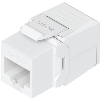 Ubiquiti UniFi  UACC-Keystone-Jack-C6 keystone for terminating a Cat6 Ethernet jack without the use of a punch-down or crimping too, (12) Keystone Jacks per pack, UACC-KEYSTONE-JACK-C6