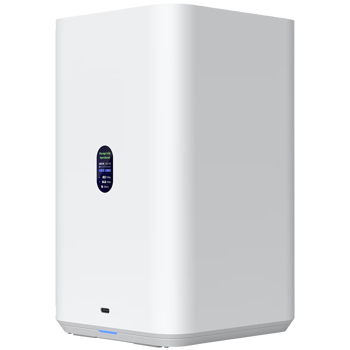 Ubiquiti UniFi  UNAS-2-W-EU Network Attached Storage with (2) 3.5inch HDD bays, 2.5 GbE networking, USB-C connectivity, and an included PoE++ adapter, all in a compact footprint, UNAS-2-W-EU