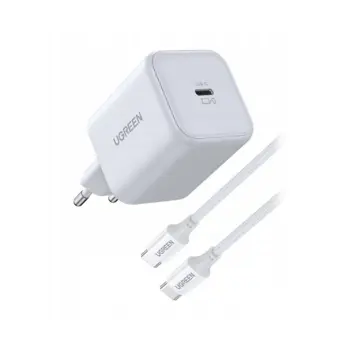 UGREEN punjač 45W, USB C, Quick Charge, GaN, set, bijeli, 79219