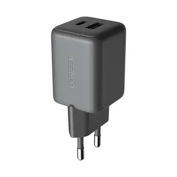 UGREEN punjač 45W, USB C, USB A, GaN, crni, 79218