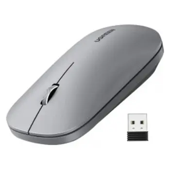 UGREEN SILENT bežični miš, 4000 DPI, USB, sivi, 68885