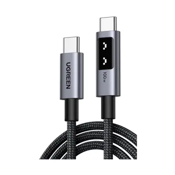 UGREEN Uno USB C (M) to USB C (M), PowerDelivery, Fast Charging 5A Max, crni, 1m, 79222