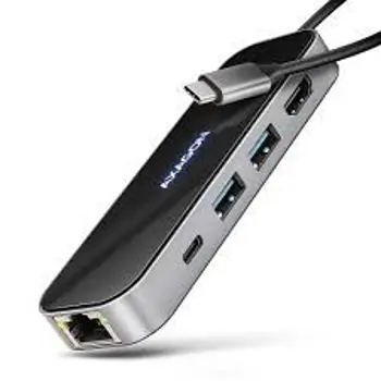 USB HUB AXAGON HMC-6GLN 2xUSB3.2 Gen 2, 1xUSB-C, HDMI, GLAN, HMC-6GLN