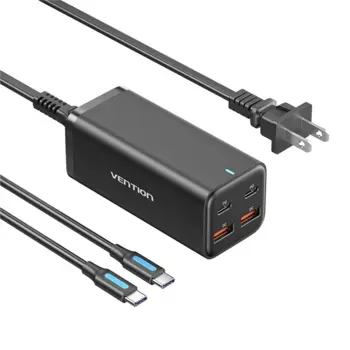 Vention 4-Port USB (C C A A) GaN Charger (100W 100W 18W 18W), VEN-FBSBG-EU