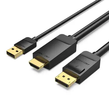 Vention HDMI To Displayport Cable, 2m, VEN-ABJBH