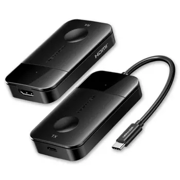 Vention Wireless USB-C to HDMI Transmitter and Receiver, VEN-ADOBB
