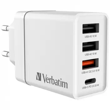 verbatim-zidni-punjac-30w-3xusb-a1xusb-c-bijeli-v049701-89354-v049701.webp