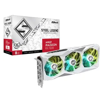 VGA ASR RX7600 Steel Legend 8GB OC, 90-GA4DZZ-00UANF