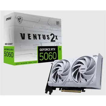 VGA MSI RTX 5060 8G VENTUS 2X OC WHITE, 912-V537-003