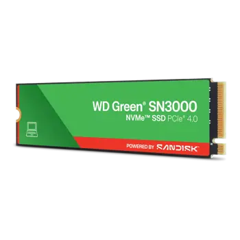 WD Green SN3000 NVMe SSD 2TB M.2 2280 PCIe Gen4 , 77810