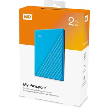 WD Passport 2TB Portable, USB 3.0 Plavi, WDBYVG0020BBL