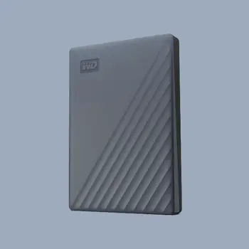 WD Passport 4TB Portable, USB 3.0 Gray, WDBRMD0040BGY