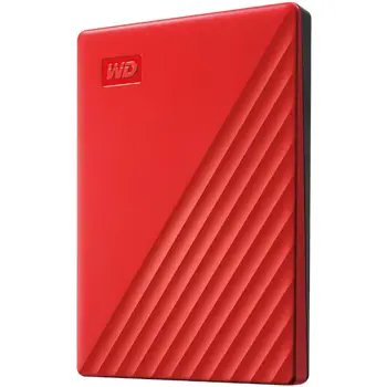 WD Passport 4TB Portable, USB 3.0 Red, WDBPKJ0040BRD