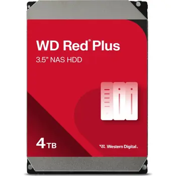 WD Red Plus 4TB, 3,5", 128MB, 5400 rpm NAS, WD40EFZZ