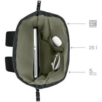 Wenger ruksak UrbanOne Roll-Top za prijenosnik do 15.6",crni, 77213