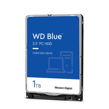 Western Digital 1 TB WD Blue 2,5" HDD, 5400 RPM, 128MB, WDC-WD10SPZX