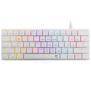 WHITE SHARK gaming tipkovnica GK-006111 NAGAMAKI bijela crv.sw. US