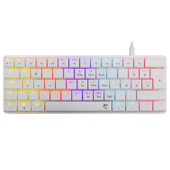 WHITE SHARK gaming tipkovnica GK-006112 NAGAMAKI bijela crveni sw. HR