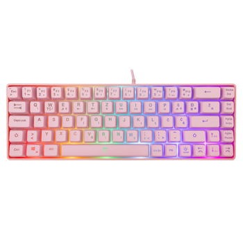 WHITE SHARK gaming tipkovnica GK-2201 RONIN roza HR