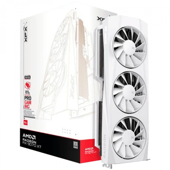 XFX Quicksilver AMD Radeon RX 9070XT White 16GB GDDR6 256-bit HDMI 3xDP, RX-97TQICKW9