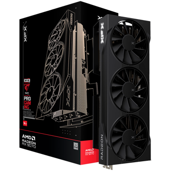 XFX Swift AMD Radeon RX 9070 OC Triple Fan Gaming Edition with 16GB GDDR6 HDMI 3xDP AMD RDNA 4, RX-97SWFB3B9