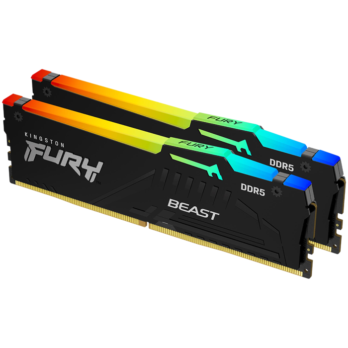 64GB 5600MT/s DDR5 CL40 DIMM (Kit of 2) FURY Beast RGB