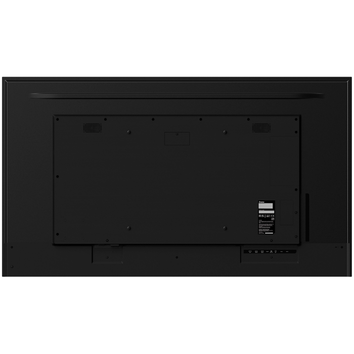 65" 3840x2160, UHD IPS panel, Haze 1%, 800cd/m², Landscape and Portrait, Signal FailOver, Speakers 2x 10W, Multiple Inputs HDMI 2x, DisplayPort, USB 2.0 x2, WiFi, LAN, Media Play USB Port, Control LAN
