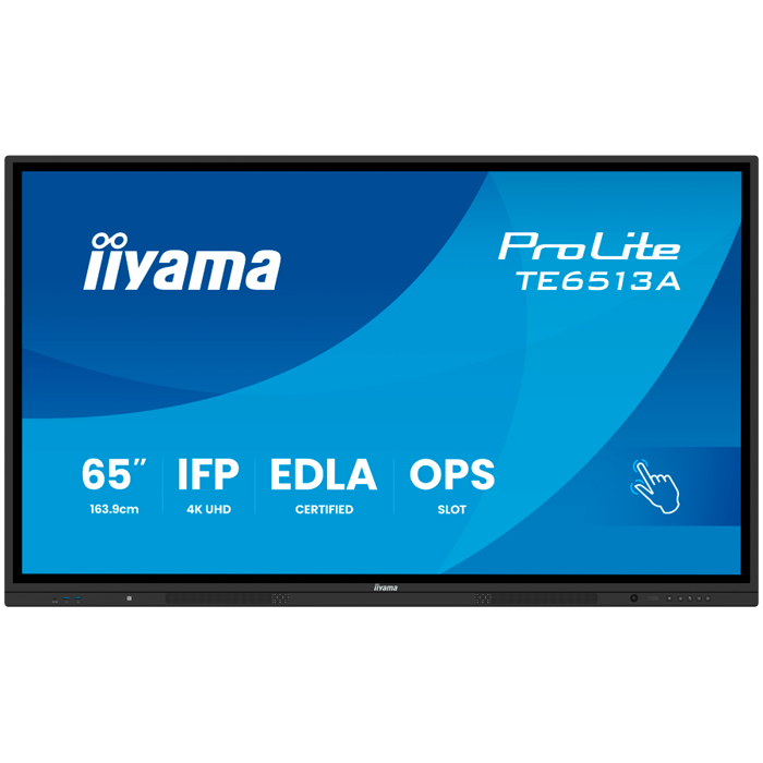 65" iiWare21E (EDLA -Google-GMS-apps), Android 14 (16 summer 2026), Octa-core SOC, 8/128GB, 40-Points PureTouch IR+ with zero bonding, 3840x2160, UHD IPS panel, Metal Housing, Fan-less, NFC, PIR (Moti