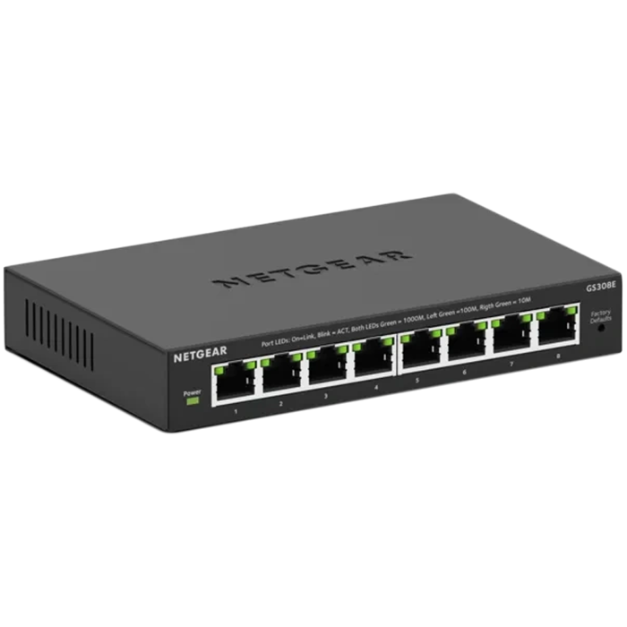 8PT GIGABIT PLUS SWITCH, GS308E-400EUS