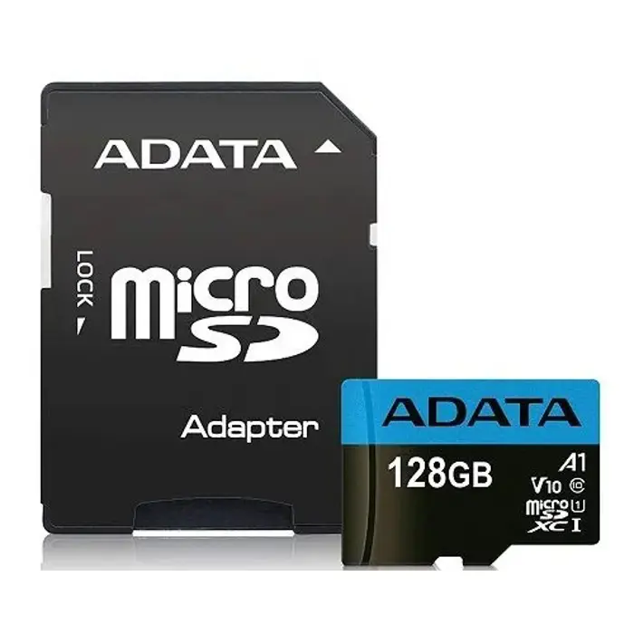 ADATA microSDXC, Class10, 100/25MBs, 128GB, AUSDX128GUICL10A1-RA1