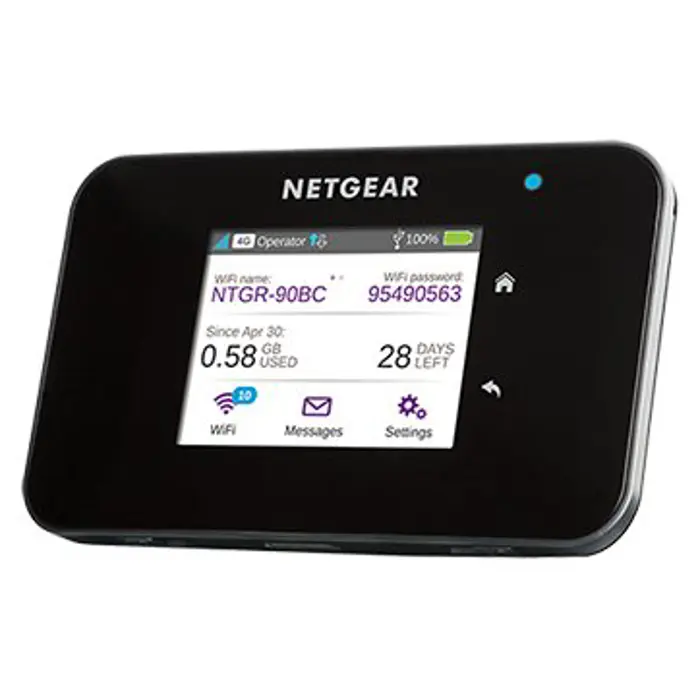 AirCard 810 Mobile Hotspot, super-fast 4G LTE and 3G speeds anywhere. Up to 600Mbps. Color LCD touchscreen., AC810-100EUS