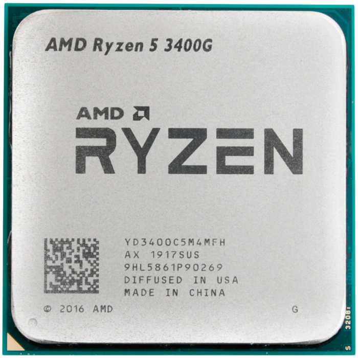 AMD CPU Desktop Ryzen 5 4C/8T 3400G (4.2GHz,6MB,65W,AM4) box, RX Vega 11 Graphics, with Wraith Stealth Cooler, YD3400C5FHSBX