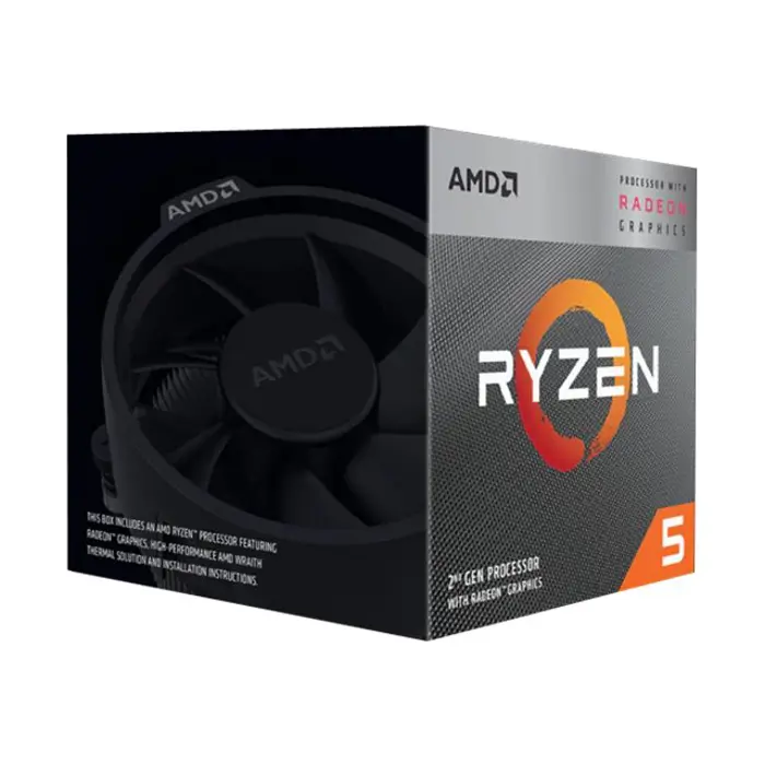 AMD Ryzen 5 3400G 4C/8T 4GHz AM4 BOX, YD3400C5FHSBX