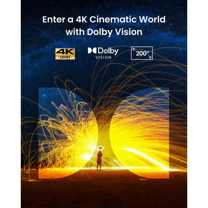 Anker Nebula Cosmos 4K prijenosni projektor, DLP, 4K UHD, 0,47", HDMI, USB-A, Google TV (D2342211), 70425