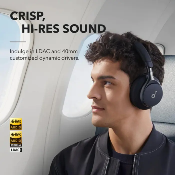 Anker Soundcore Space One naglavne bluetooth slušalice, crne, A3035G11, 64057