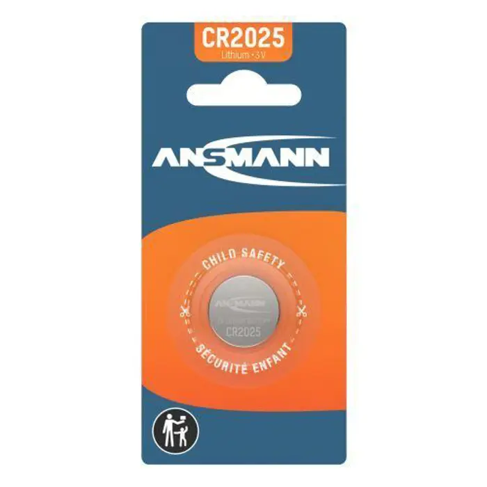 Ansmann Lithium Coin cell CR2025 1pcs blister packaging, ANS-5020142