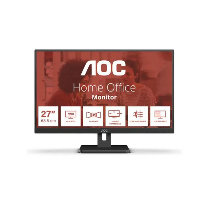 AOC LED VA 27" Q27E3UMF, HDMI, DP, zvuč., USB, HAS, Q27E3UMF
