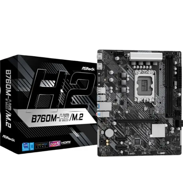 Asrock Intel LGA1700 B760M-H2 M.2, ASR-B760M-H2 M.2