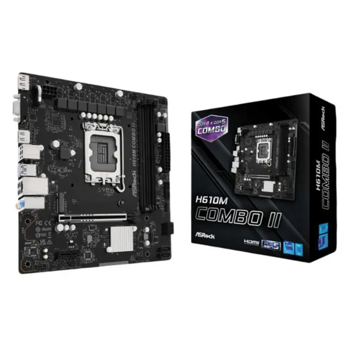Asrock Intel LGA1700 H610M COMBO II, ASR-H610M COMBO II