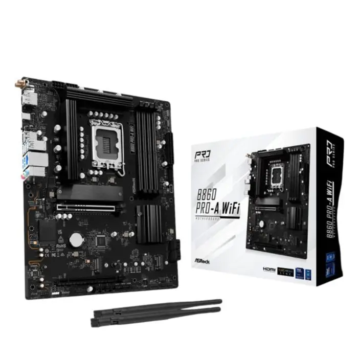 Asrock Intel LGA1851 B860 PRO-A WIFI, ASR-B860 PRO-A WIFI