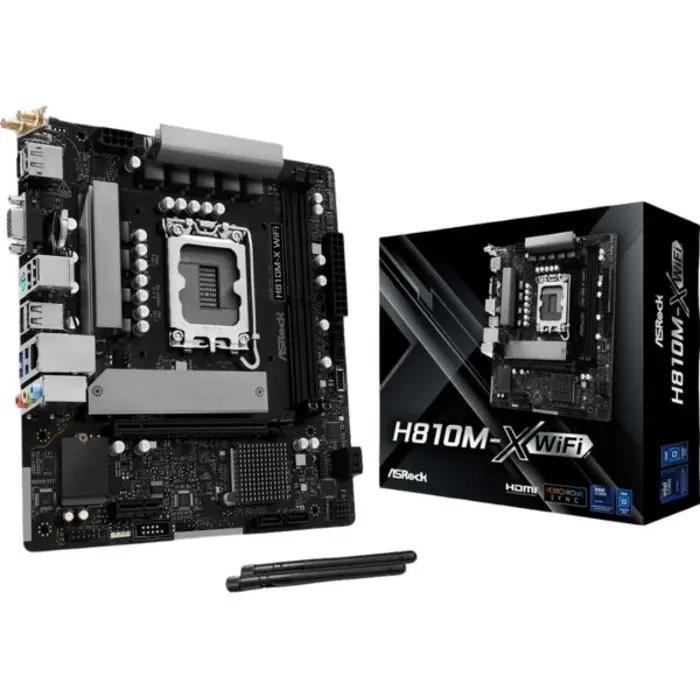 Asrock Intel LGA1851 H810M-X WIFI, ASR-H810M-X WIFI