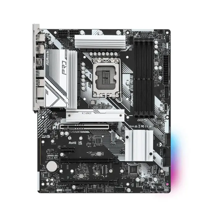 ASRock MB B760 PRO RS, S.1700, DDR5/7200MHz(OC), PCIe 5.0, 2.5 G-LAN, DP/HDMI, ATX, 61644