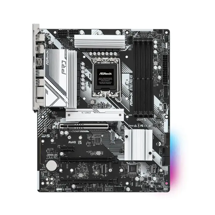 ASRock MB B760 PRO RS, S.1700, DDR5/7200MHz(OC), PCIe 5.0, 2.5 G-LAN, DP/HDMI, ATX, 61644