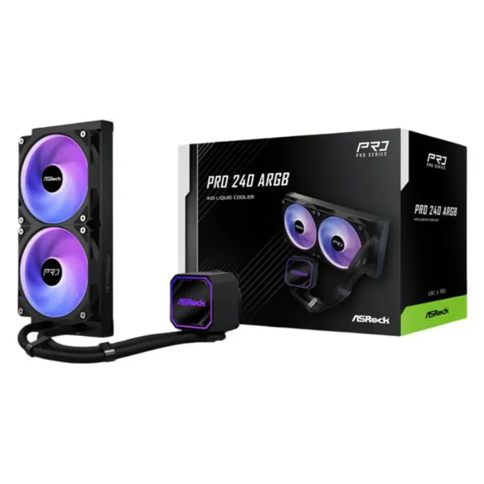 ASRock Pro 240 ARGB AIO Liquid Cooler, ASR-90-APRA24-BAAGA6