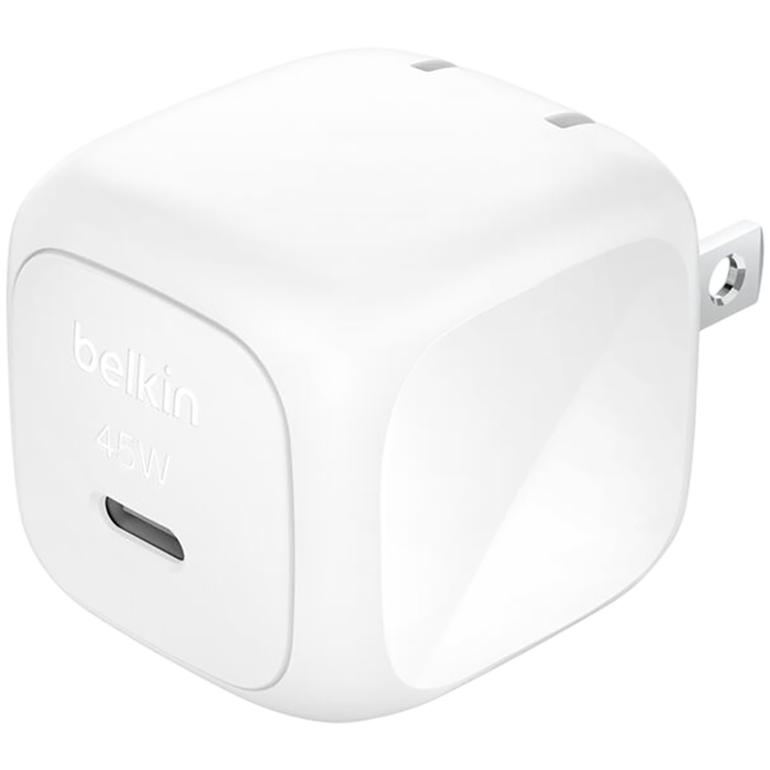 BELKIN 45W USB-C PD WALL CHARGER WITH PPS, WHT, WCA013KQWH
