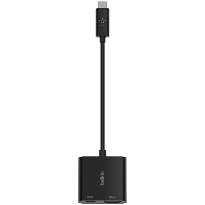 BELKIN ADAPTER, USB-C TO HDMI, 60W PD, BLK, AVC002BTBK